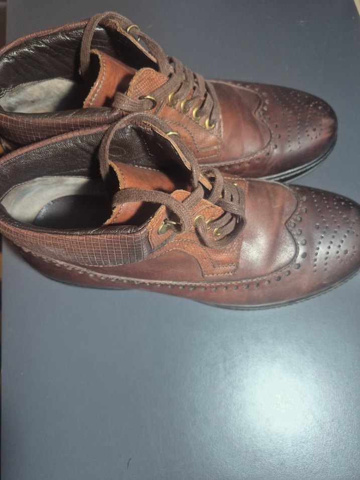 Orijinal Hotiç marka erkek kahverengi deri bot - Görsel 2