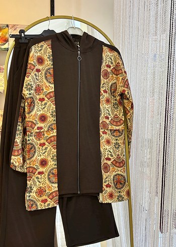 Bohem Uzun Kollu Fermuarlı Takım - Görsel 2