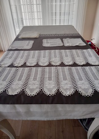 El İşi Çeyizlik Dantel Mutfak Takımı - Görsel 2