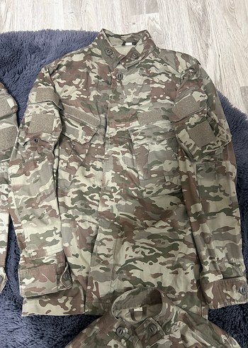 Gri Kamuflajlı Erkek Düğmeli Ceket - Görsel 3