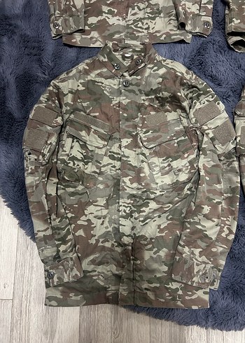 Gri Kamuflajlı Erkek Düğmeli Ceket - Görsel 5