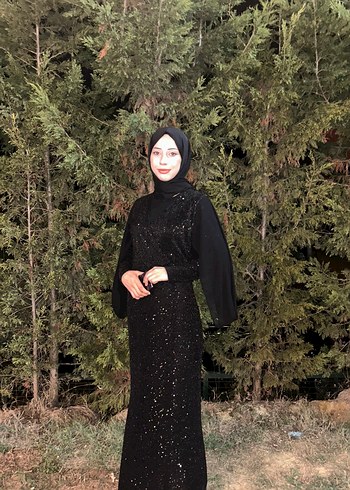 Abiye Uzun Siyah Gotik Drape Detaylı Kadın Abiye