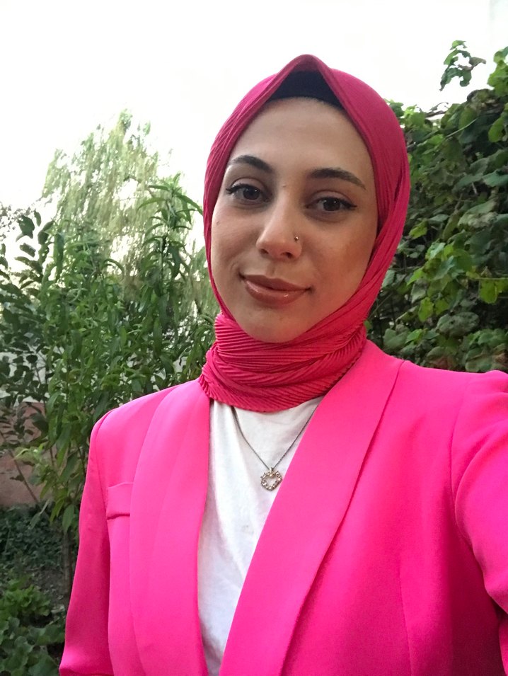 Pembe pantolon ceket takım - Görsel 2