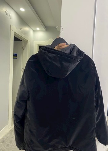 Siyah CK Fermuarlı Kaz Tüyü Mont - Görsel 2