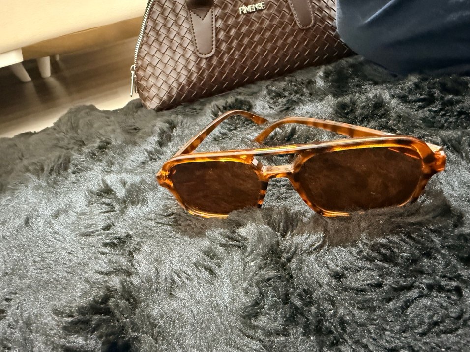 Kahverengi Kadın Güneş Gözlüğü - Görsel 4