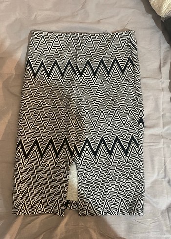 Gri Zebra Desenli Kalem Etek - Görsel 2