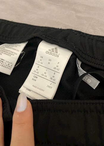 Orijinal Siyah-Pembe Adidas Kadın Eşofman Altı - Görsel 2