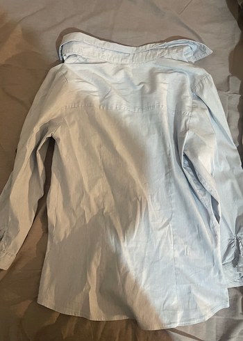 Düğmeli Uzun Kollu Vintage Gömlek - Görsel 2