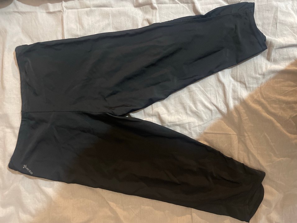 Spor Siyah Kadın Kısa Tayt Kalenji - Görsel 2