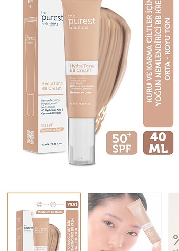 The Purest Solutions BareMatte BB Krem - Bej - Görsel 2