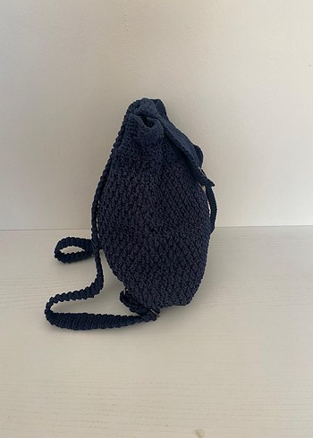 Lacivert Örgü Kadın Çanta - Görsel 4