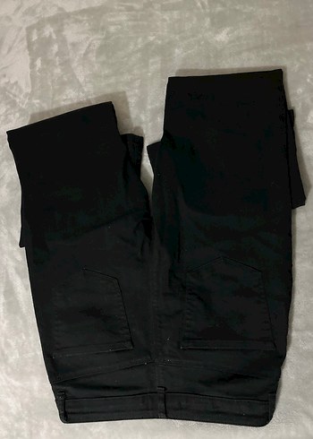 Siyah Midi Boy Regular Fit Kadın Kot Pantolon - Görsel 3