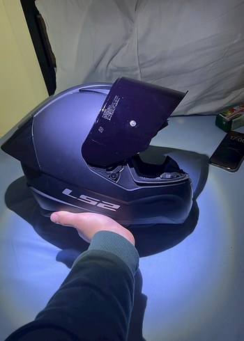 LS2 Siyah Mat Biker Kask - Görsel 3