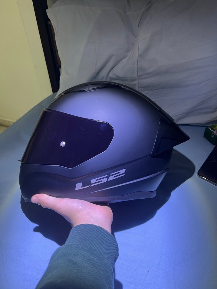 LS2 Siyah Mat Biker Kask - Görsel 2