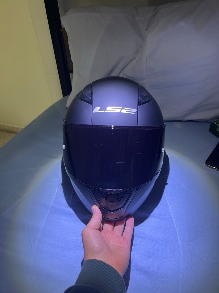 LS2 Siyah Mat Biker Kask - Görsel 5