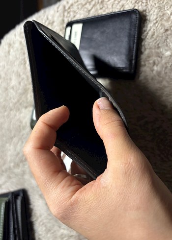 Gri hakiki deri kartlık cüzdan - Görsel 4