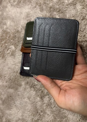 Gri lastikli deri kartlık - Görsel 2