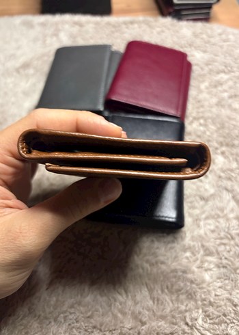 Taba hakiki deri mıknatıslı cüzdan - Görsel 3