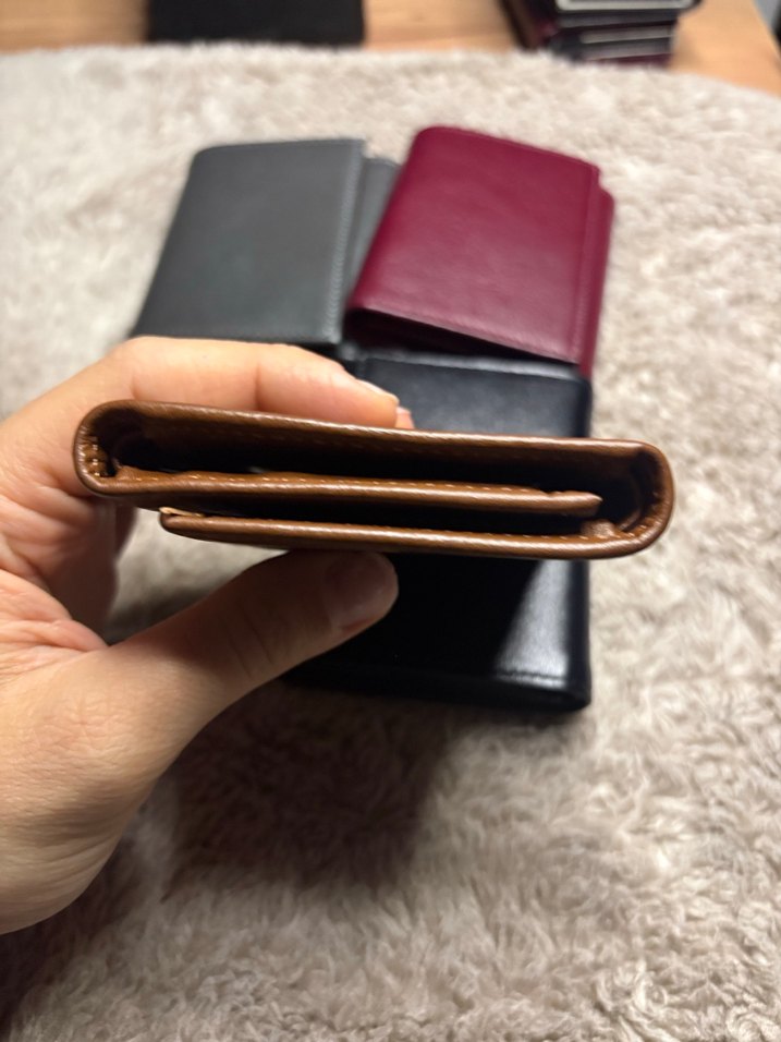 Taba hakiki deri mıknatıslı cüzdan - Görsel 3