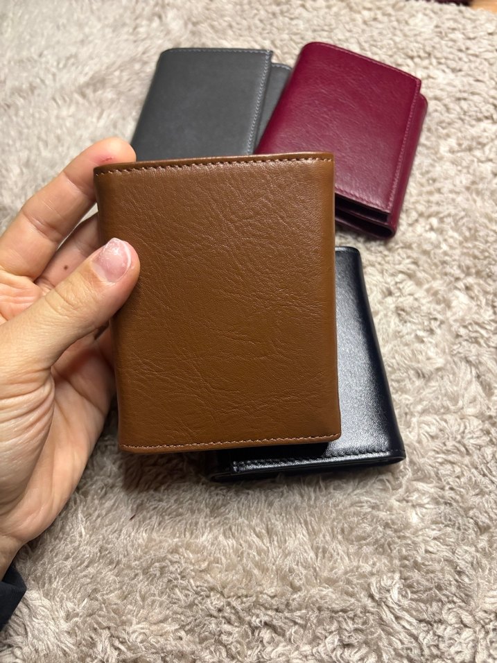 Taba hakiki deri mıknatıslı cüzdan - Görsel 2