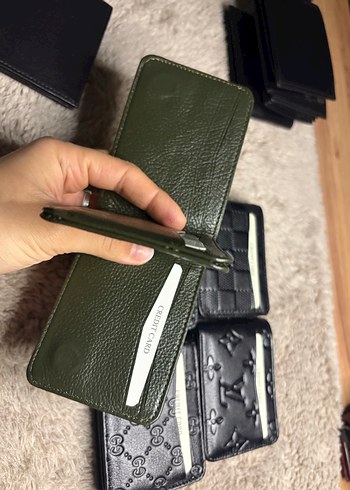 Haki kartlık çift sayfalı cüzdan - Görsel 5