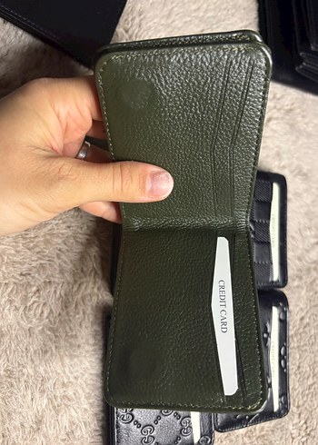 Haki kartlık çift sayfalı cüzdan - Görsel 6