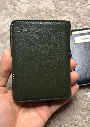 Haki mıknatıslı deri kartlık cüzdan - Görsel 2