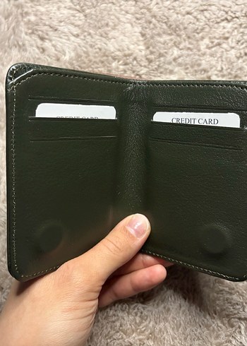 Haki mıknatıslı deri kartlık cüzdan - Görsel 3