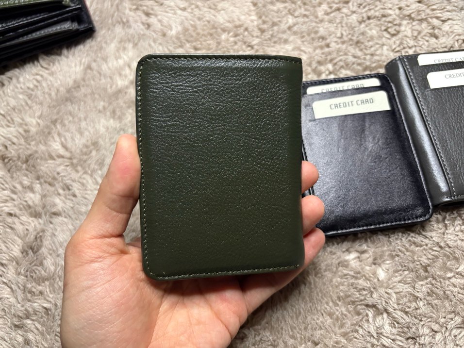 Haki mıknatıslı deri kartlık cüzdan - Görsel 2