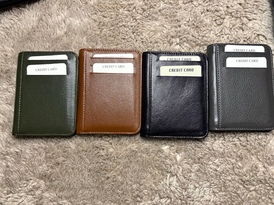 Haki mıknatıslı deri kartlık cüzdan - Görsel 4