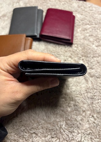 Siyah hakiki deri mıknatıslı cüzdan - Görsel 3