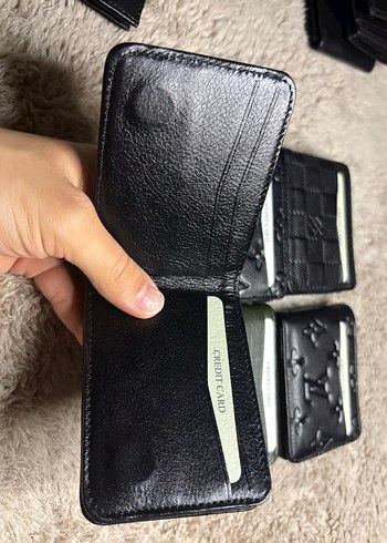 GUCCİ model çift sayfalı mıknatıslı hakiki deri cüzdan - Görsel 4