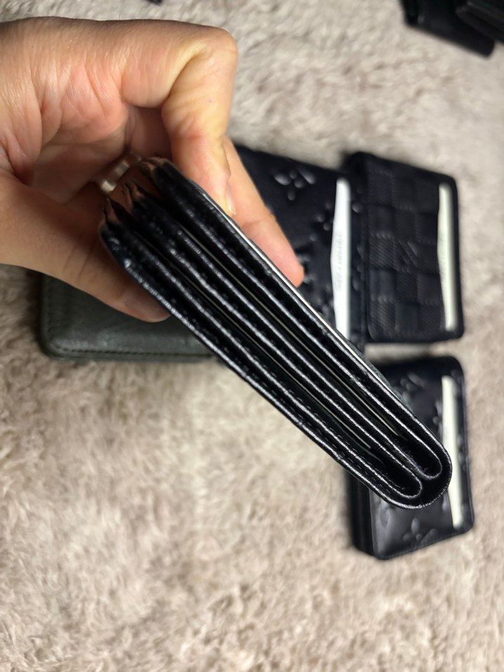 GUCCİ model çift sayfalı mıknatıslı hakiki deri cüzdan - Görsel 3