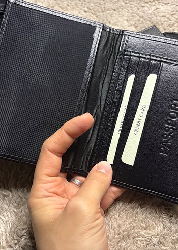 Düz siyah hakiki deri pasaportluk - Görsel 2