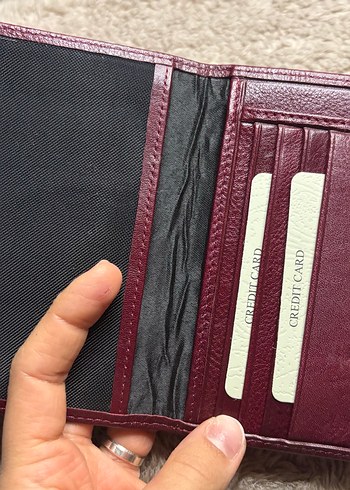Bordo hakiki deri pasaportluk - Görsel 2