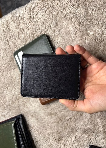 Siyah hakiki deri kartlık cüzdan - Görsel 2