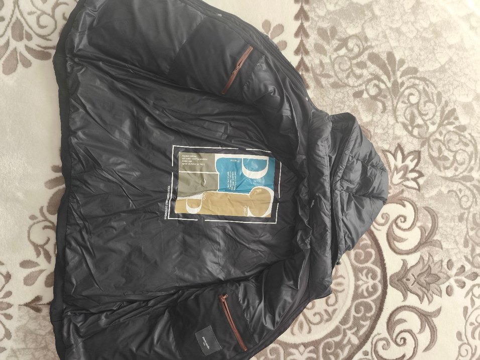 Düğmeli Siyah Erkek Kapüşonlu Kaban - Görsel 2