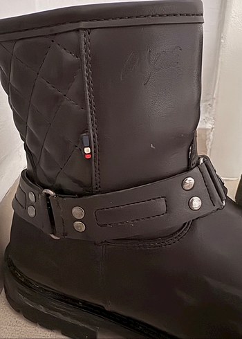 Orijinal U.S POLO Kahverengi Deri Biker Botlar Tokalı - Görsel 3