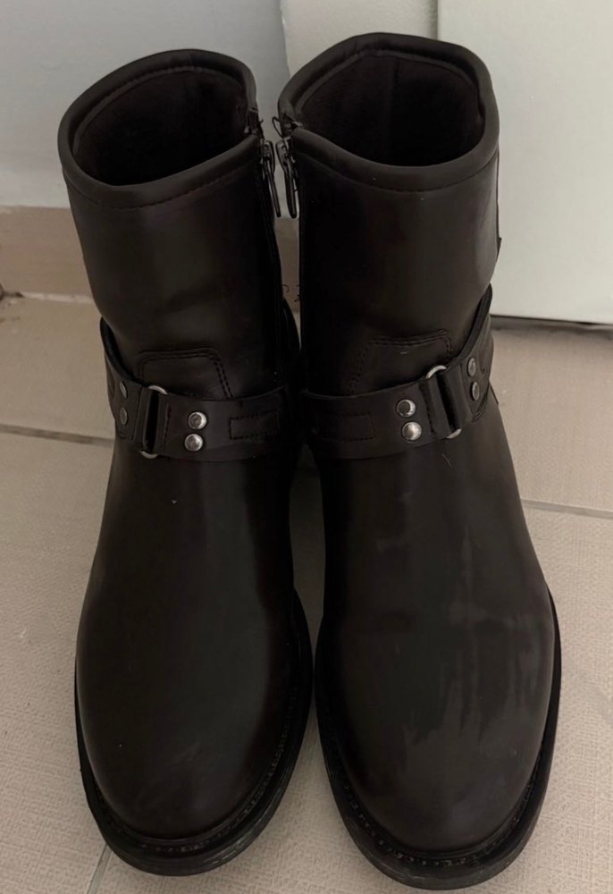 Orijinal U.S POLO Kahverengi Deri Biker Botlar Tokalı - Görsel 2