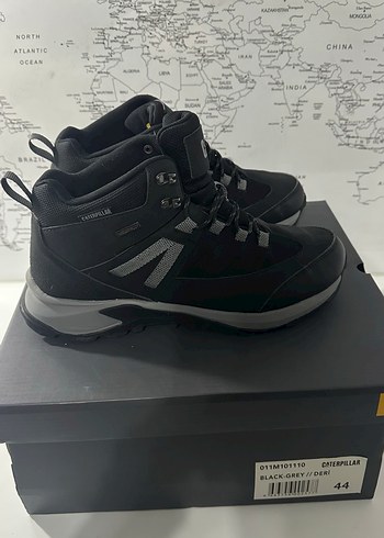 Caterpillar Siyah Gri Bağcıklı Erkek Bot - Görsel 2