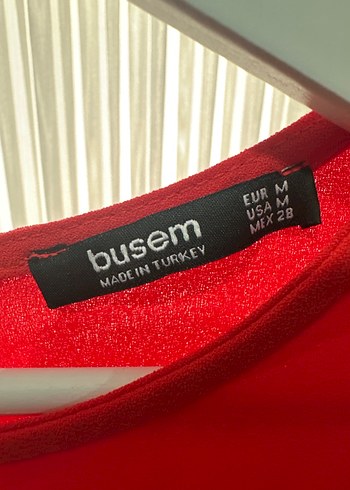 Kısa Kollu Koyu Kırmızı Kadın Tunik - Görsel 3