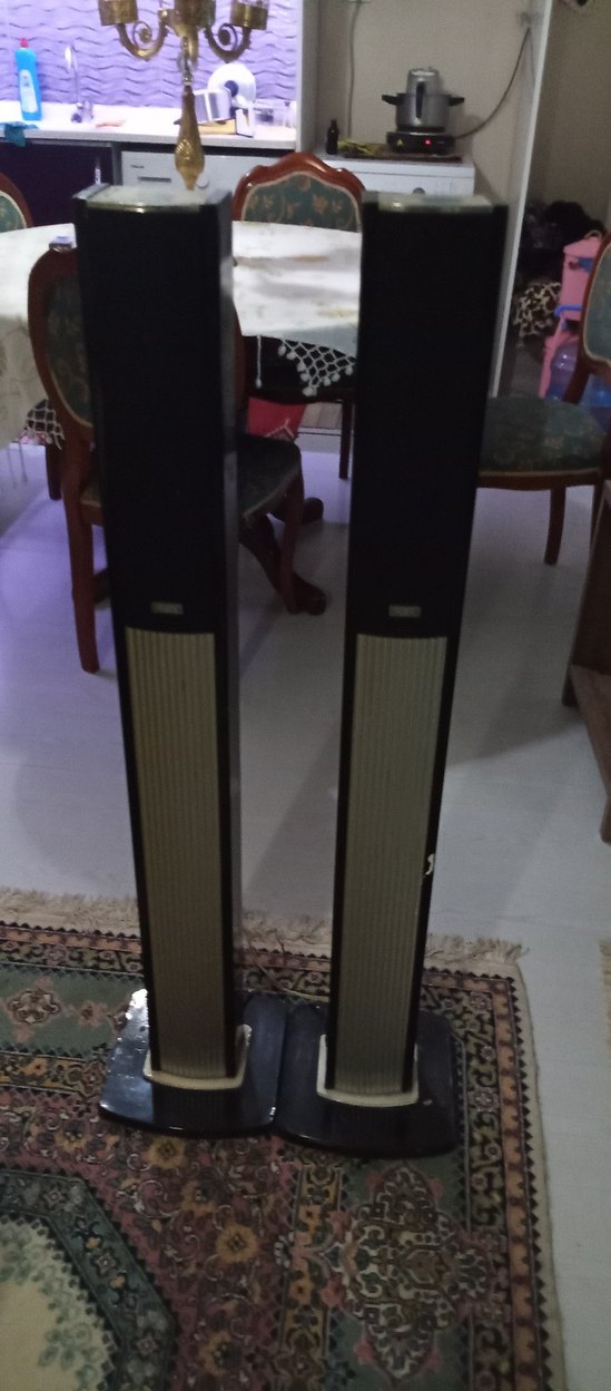 Gri Ayaklı Stereo Hoparlör Seti - Görsel 2