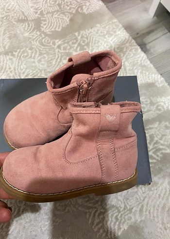 H&M Pembe süet kız çocuk botu - Görsel 2