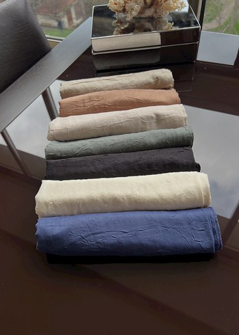 Kadın Keten Çok Renkli Drapeli Şal - Görsel 2