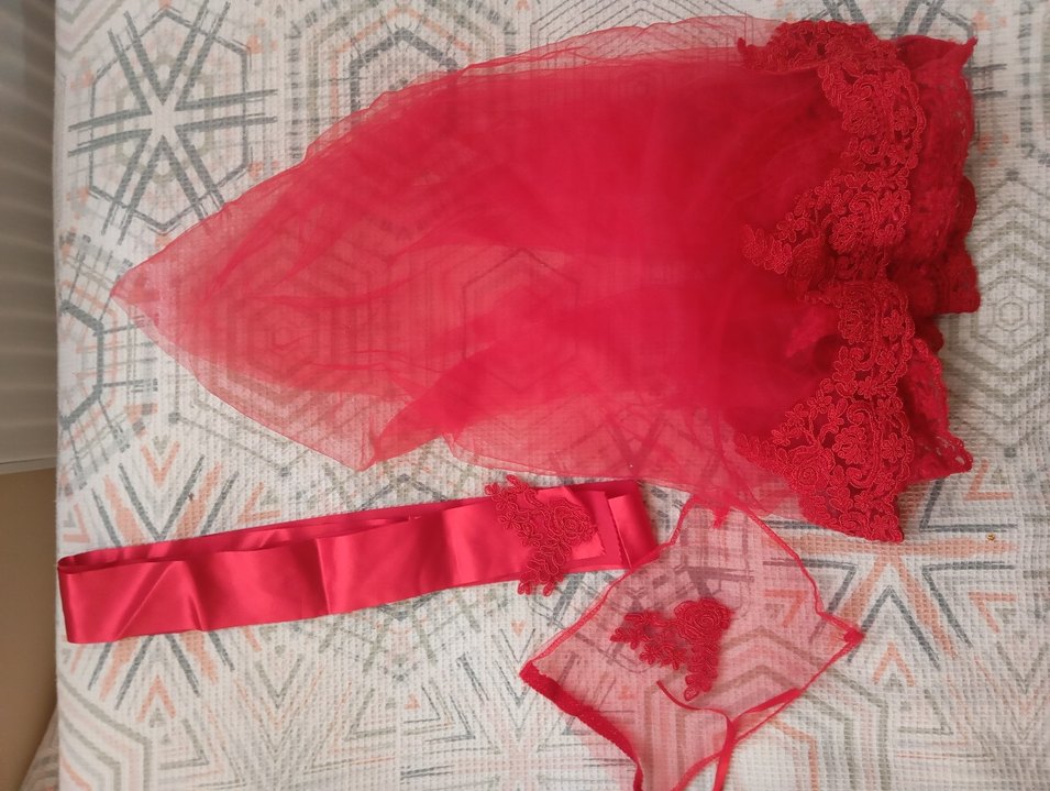 Renkli Dantel Detaylı Bohem Kadın erkek duvak - Görsel 3