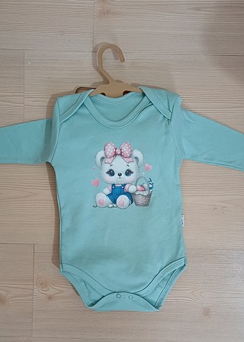 Uzun Kollu Pembe Bebek Body - Görsel 2