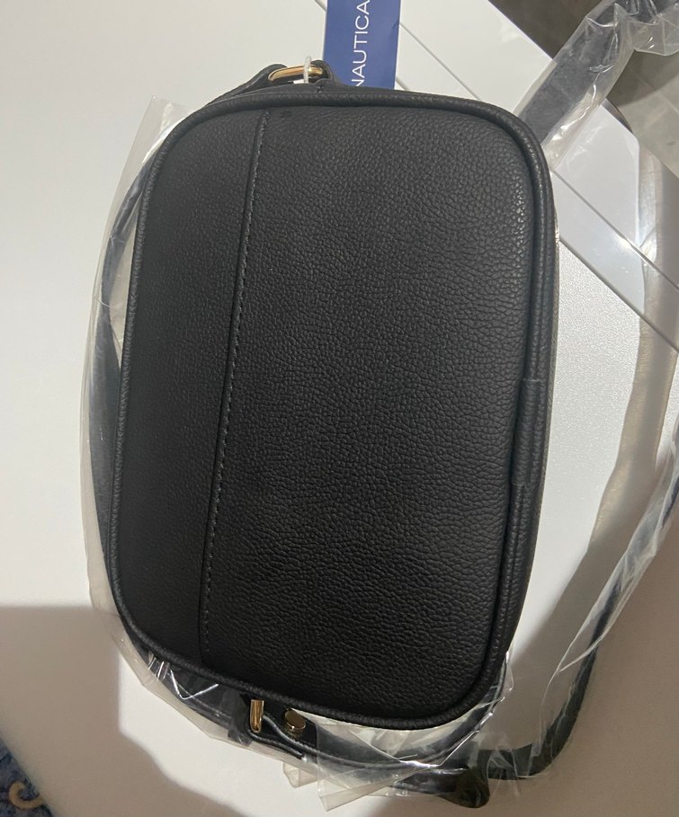 Sıfır Nautica Siyah Deri Kadın Çapraz Çanta - Görsel 2