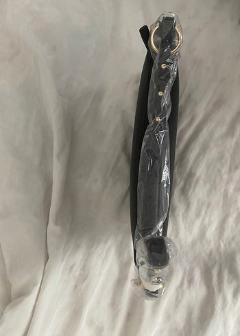 Sıfır Mango Kadın Siyah Deri Tokalı Omuz Çantası - Görsel 2