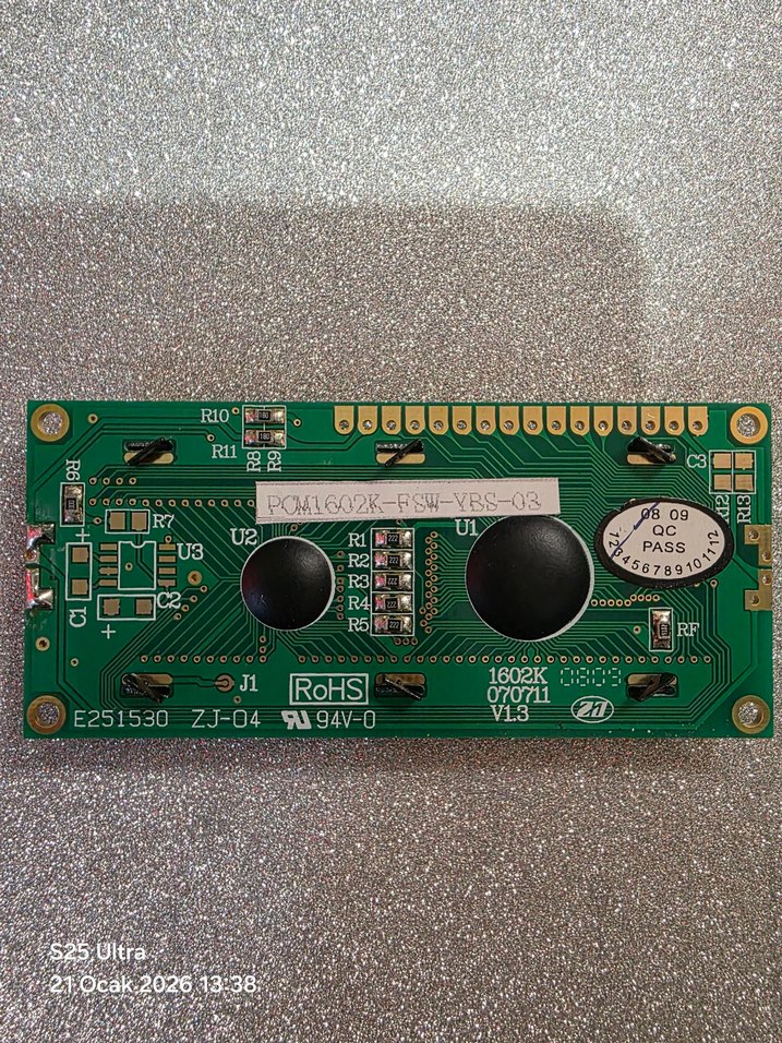 Yeşil LCD Ekran Modülü Arduino - Görsel 5