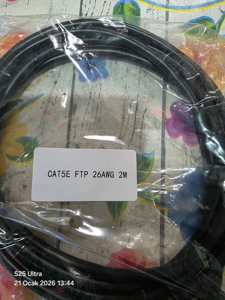 2 Metre CAT5E FTP Kablo Metal Uçlu - Görsel 2